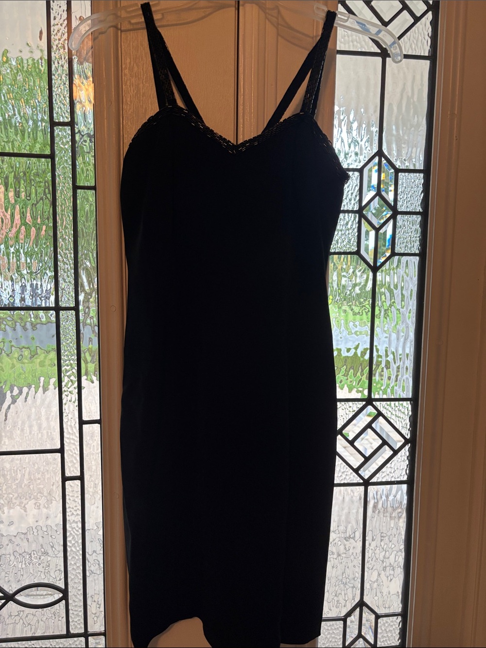 Oleg Cassini Black Slip Dress 1990’s